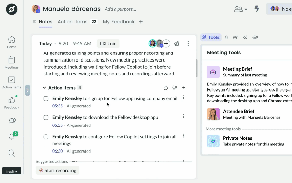 Fellow screenshot